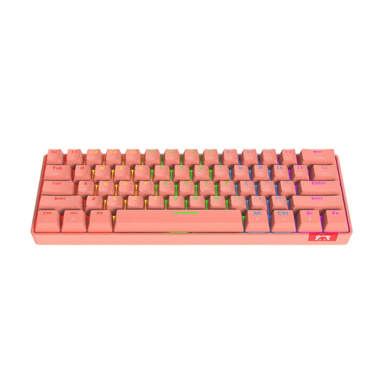 STK61 61-Keys Full-Key Non-Punch Bluetooth Wired Dual Modes Mechanical Keyboard, Cable Length: 1.6m