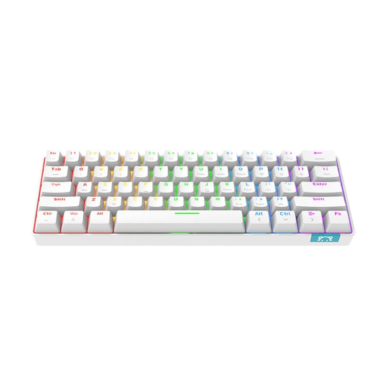 STK61 61-Keys Full-Key Non-Punch Bluetooth Wired Dual Modes Mechanical Keyboard, Cable Length: 1.6m