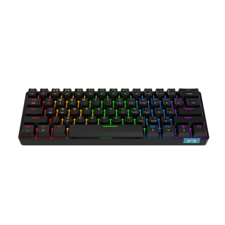 STK61 61-Keys Full-Key Non-Punch Bluetooth Wired Dual Modes Mechanical Keyboard, Cable Length: 1.6m