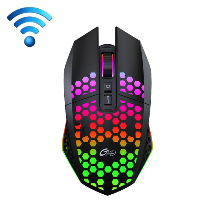 8 Keys 1200DPI Office Games Hollow Luminous Wireless Mouse