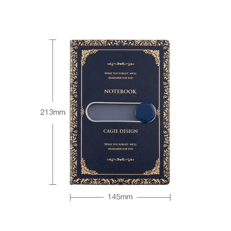 25032 A5 Business Retro PU Notebook With Notepad
