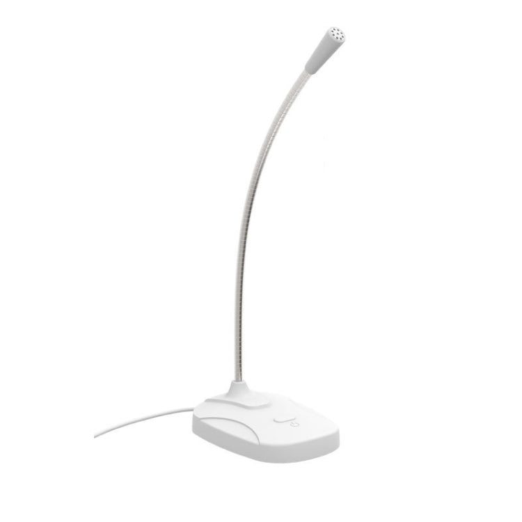 Desktop Computer Game Live Broadcast K Song Conference Condenser Microphone, Colour: M60-USB Built-in Sound Card White