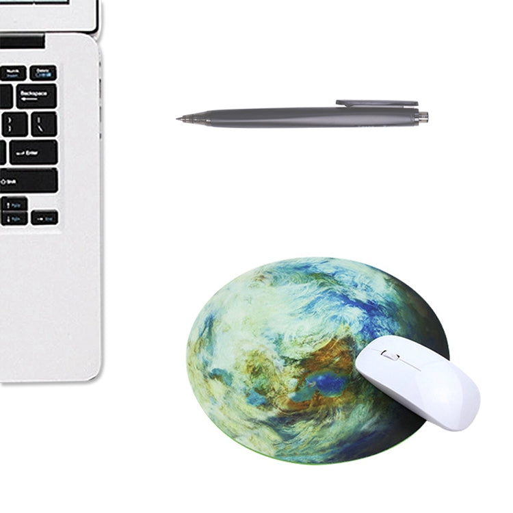 5 PCS Round Soft Rubber Planet Mouse Pad Computer Pad, Size: 250 x 250 x 3mm