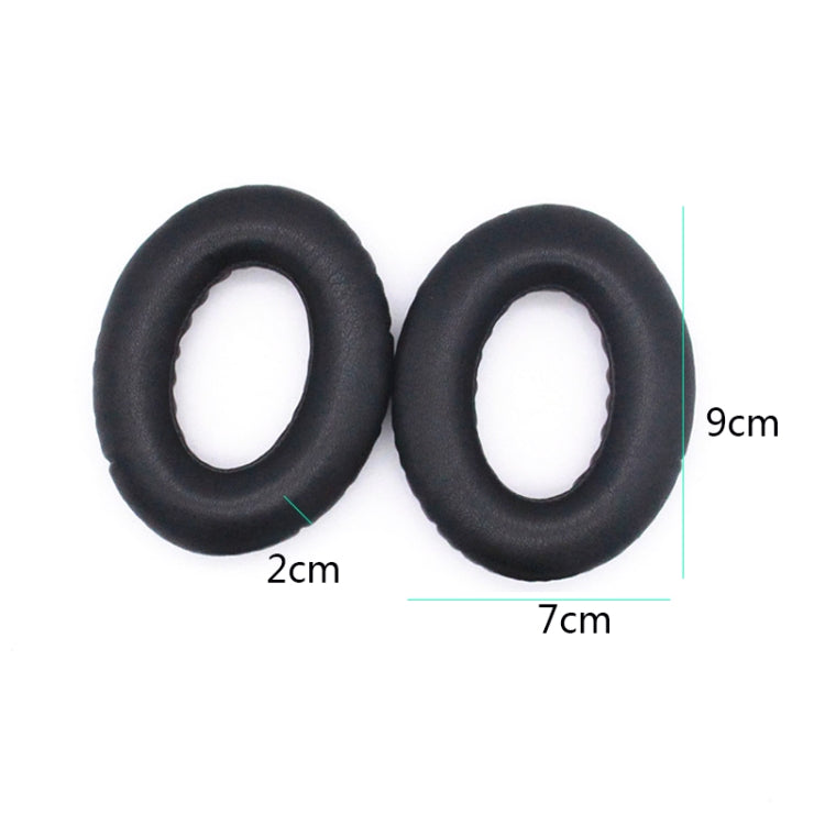2 PCS Headset Lambskin Sponge Cover Earmuffs For Bose QC25 / QC15 / QC2 / QC35 / AE2i