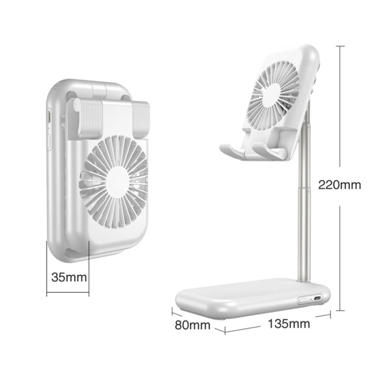 WS16pro Mobile Phone Tablet Cooling Bracket Desktop Folding Telescopic Fan Cooling Bracket