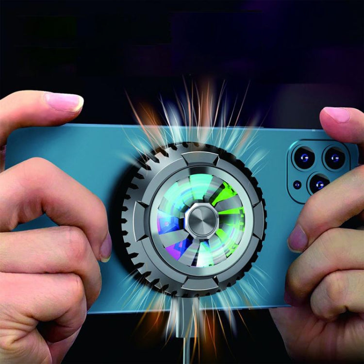 X6 Universal Mini Magnetic Mobile Phone Tablet Computer Semiconductor Radiator(High Gloss Black)