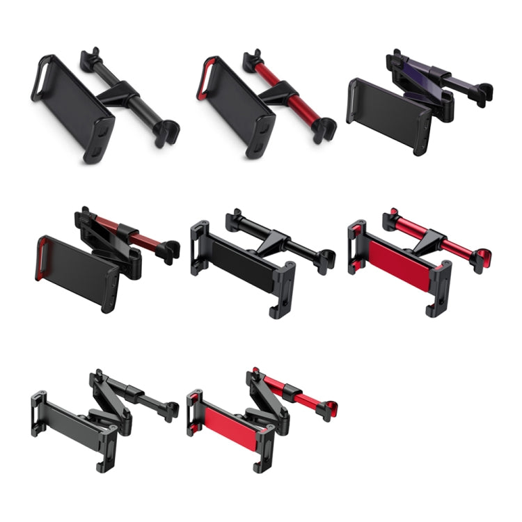 Car Seat Telescopic Bracket Car Rear Pillow Mobile Phone Bracket, Colour: 06 Red