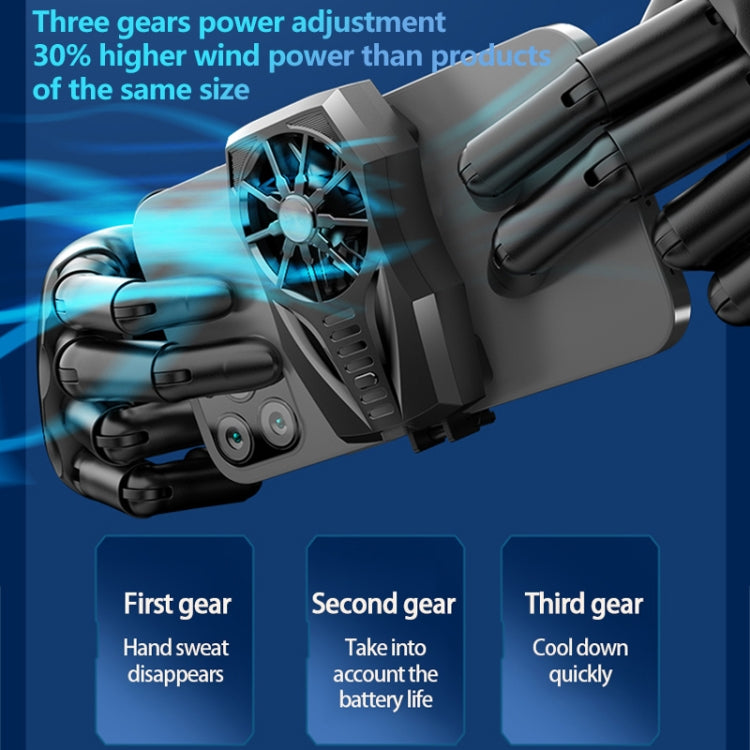 Mobile Phone Radiator Game Chase Drama Cooling Radiator, Style: GT05 Wind Cool (Black)