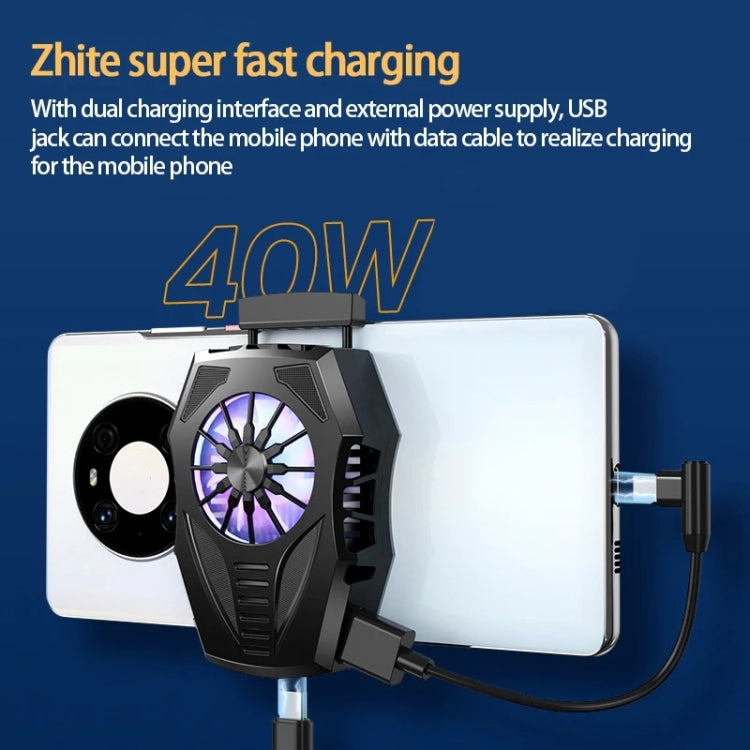 Mobile Phone Radiator Game Chase Drama Cooling Radiator, Style: GT06 Semiconductor (Black)