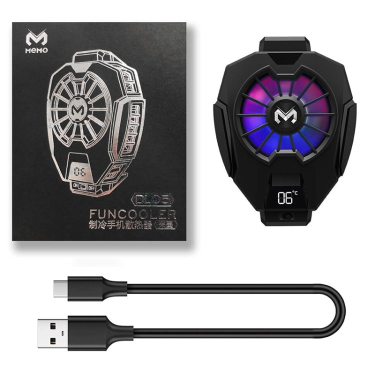 MEMO DL05 Semiconductor Cooling Mobile Phone Radiator with Colorful Lights