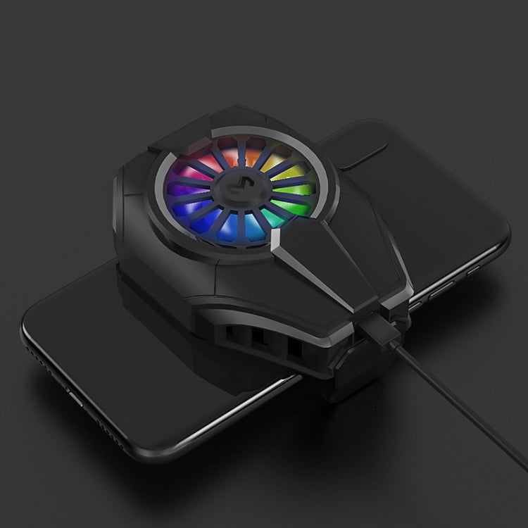 MEMO DL06 Semiconductor Cooling Mobile Phone Radiator with Colorful Lights