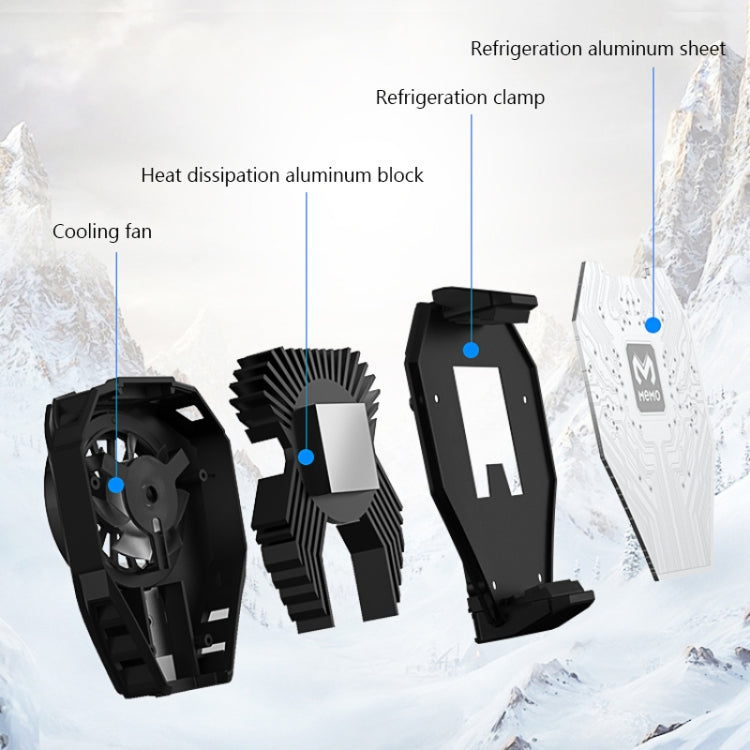 MEMO DL06 Semiconductor Cooling Mobile Phone Radiator with Colorful Lights