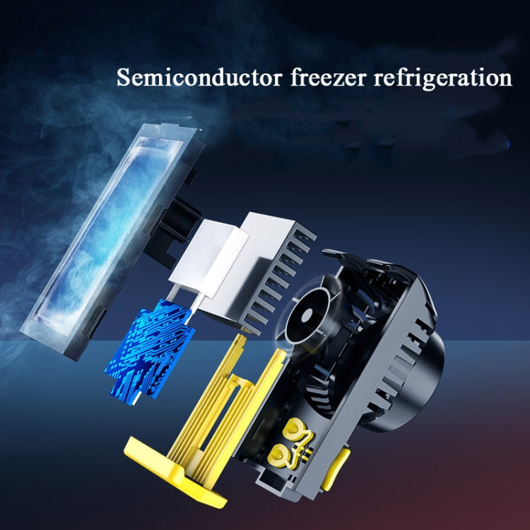 JS37 Three-speed Adjustable Temperature Intelligent Induction Semiconductor Cooling Mobile Phone Radiator(Yellow)