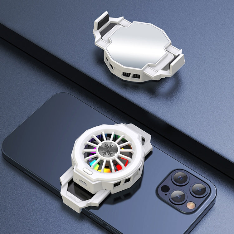 F10 Semiconductor Cooling Mobile Phone Radiator for Mobile Phones within 67-88mm Width, Style: Basic Version (White)