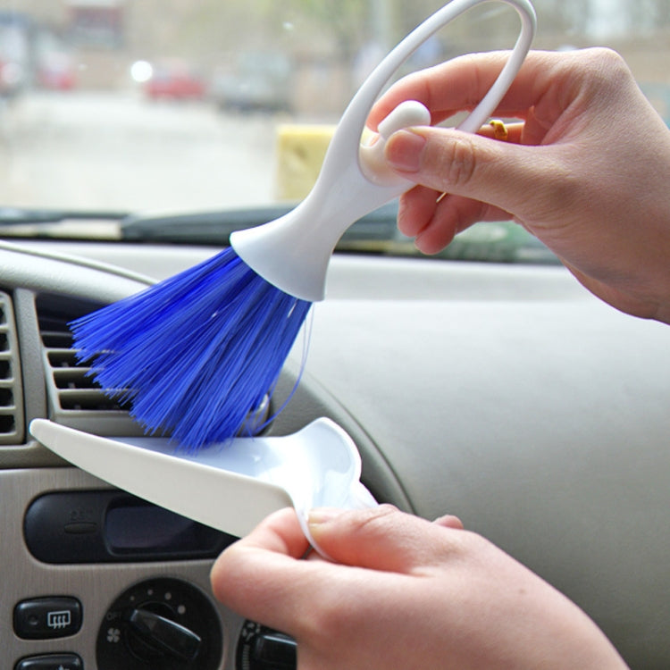 10 Sets Multifunctional Cleaning Brush Car Air-Conditioning Air Outlet Instrument Panel Brush Computer Keyboard Brush(Blue)