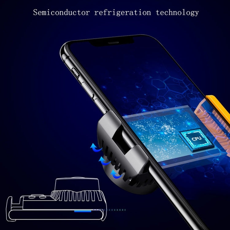 Y2 Semiconductor + Water Cooling Dual Geat Dissipation Phone Radiator with Digital Display