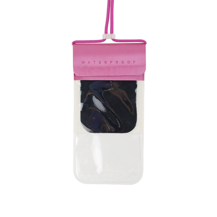 BSFSSJD015 PU Phone Waterproof Bag Touch Screen Camera Transparent Swimming Rafting Beach Waterproof Phone Bag, Size: Free Size