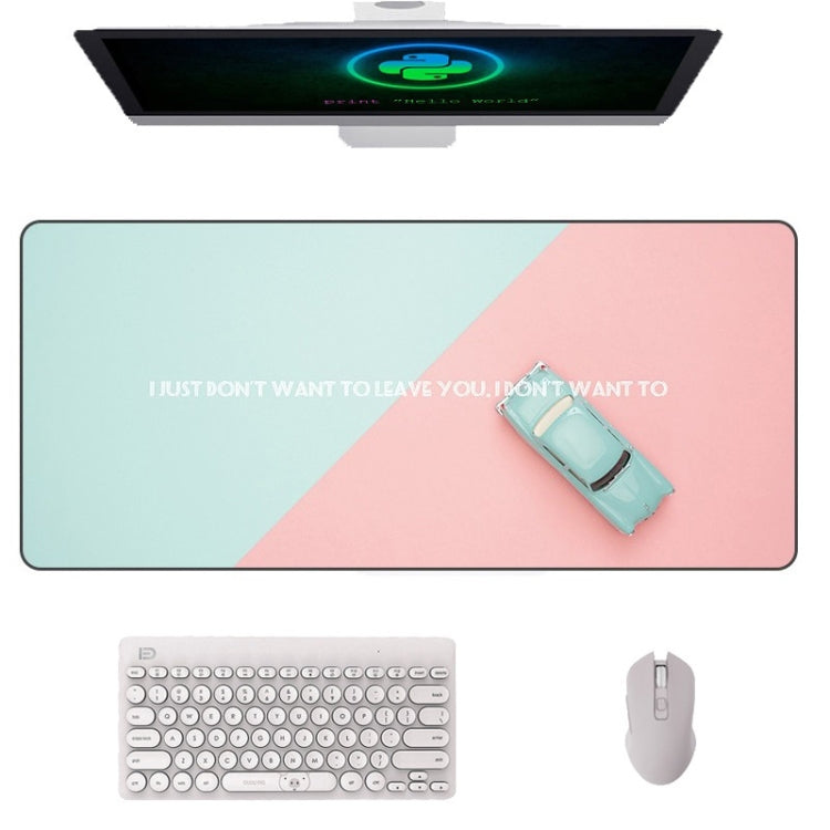 400x900x5mm AM-DM01 Rubber Protect The Wrist Anti-Slip Office Study Mouse Pad