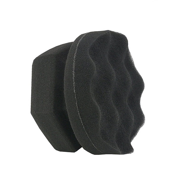 Hand-Grabbing Waves High Density Car Tire Wax Sponge Leather Wax Sponge, Specification: Large