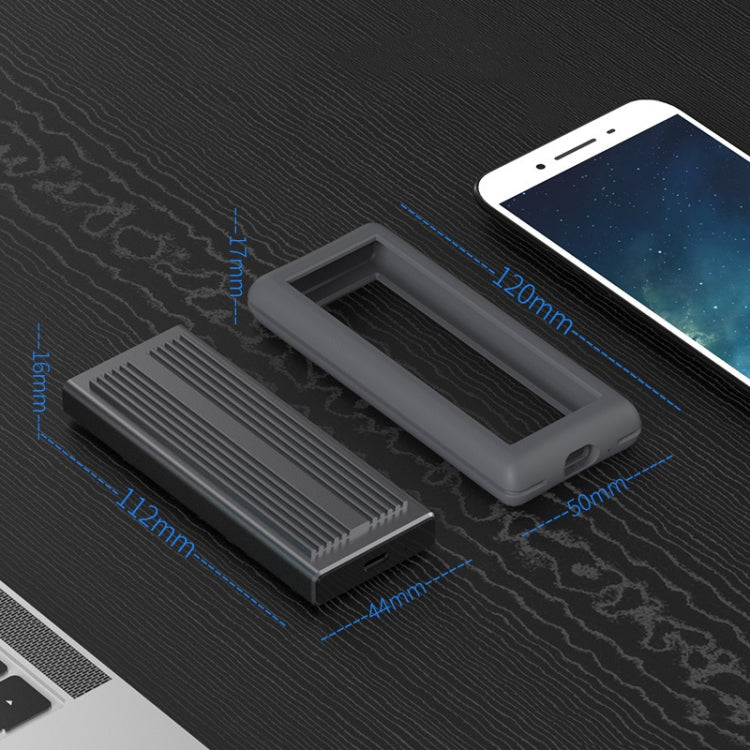 M.2 NVME / NGFF Solid State Drive Troll Type-C3.1 SSD Mobile Hard Disk Box, Style: NVME Single Cable