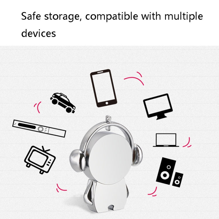 Y01 Metal Musician Car Cartoon Style U Disk, Capacity: 16GB