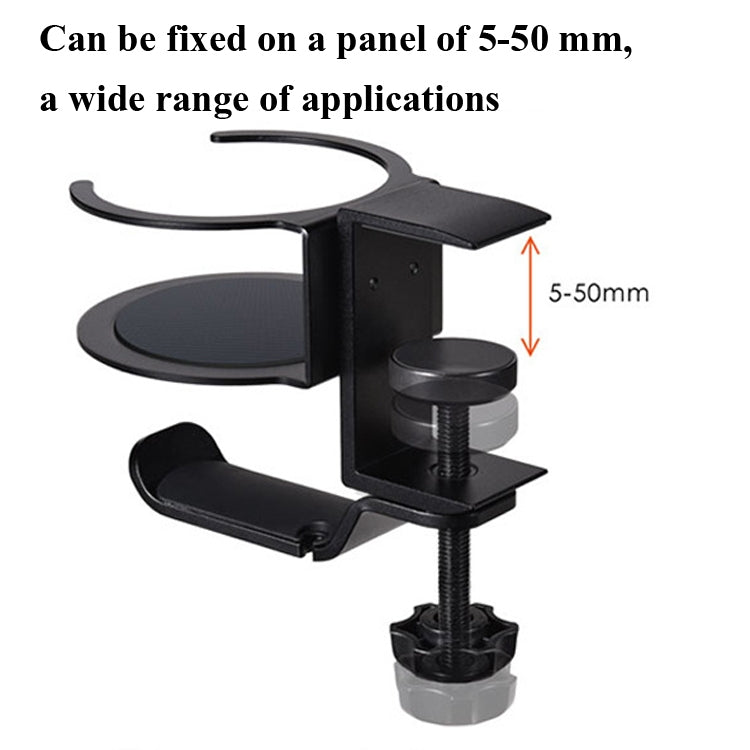 Rotating Cup Holder Headphone Holder Internet Cafe Monitor Headphone Hanger