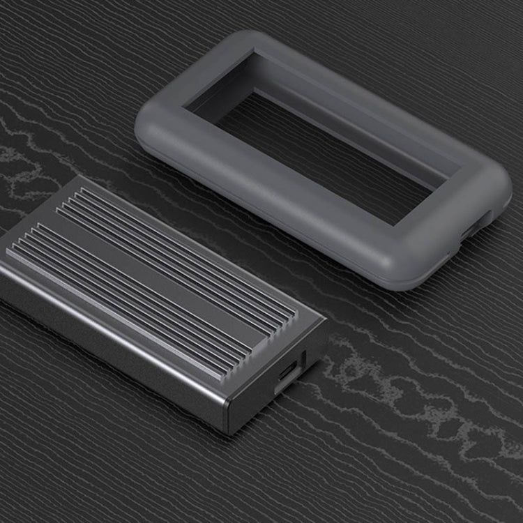 M8 Thunderbolt 3 Mobile HDD Enclosure M.2 NVME Solid SSD External Hard Base Shell(Gray)