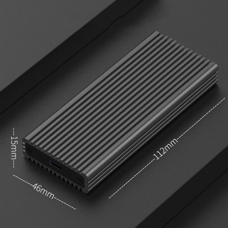 M.2 NVME / NGFF Mobile Hard Disk Box TYPE-C3.1 Notebook External Solid State Drive Box, Style: PC280G NVME Double Cable