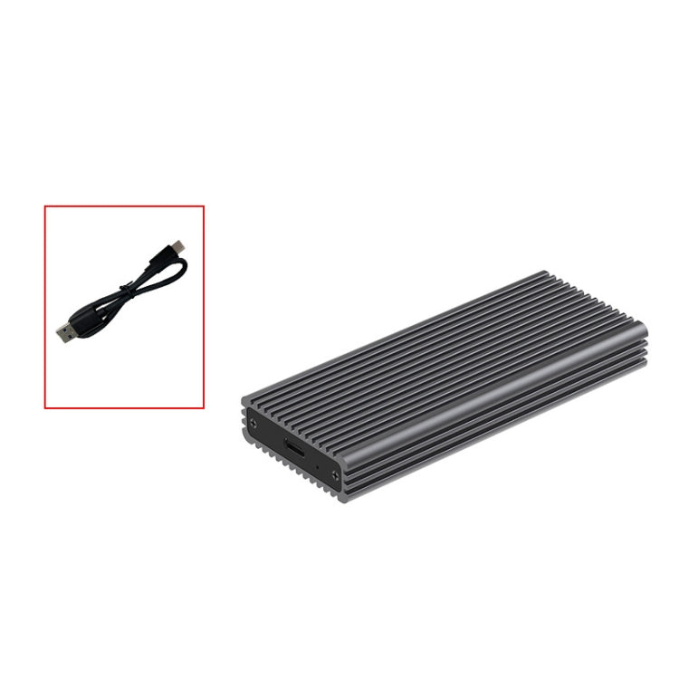 M.2 NVME / NGFF Mobile Hard Disk Box TYPE-C3.1 Notebook External Solid State Drive Box, Style: PC280G NVME Single Cable