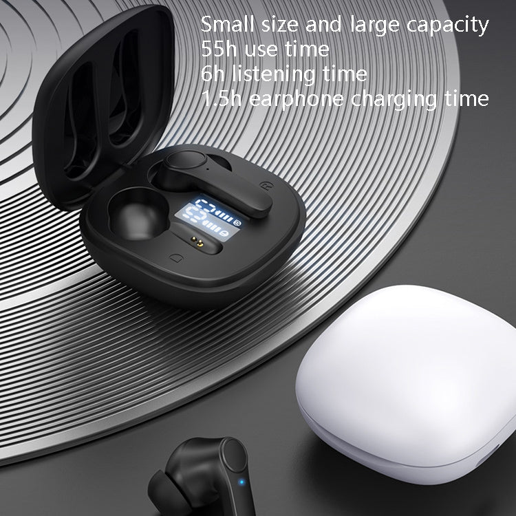 B11 TWS Bluetooth 5.0 Sports Wireless ANC Noise Cancelling In-ear Earphones with Charging Box, Support LED Power Display