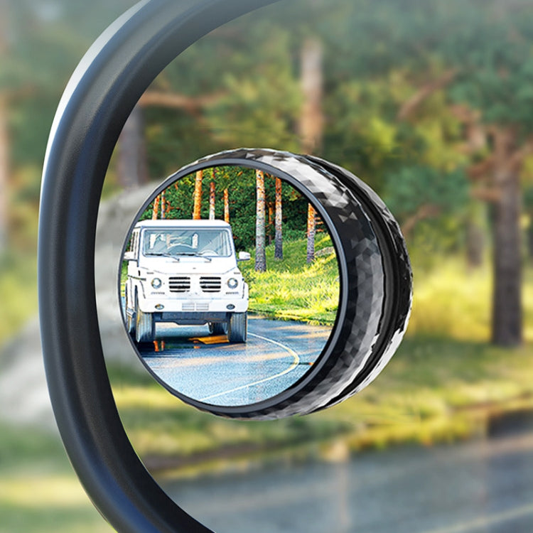 Repeated Disassembly Absorbing Car Back Vision Reversing Small Round Mirrors, Color: Black