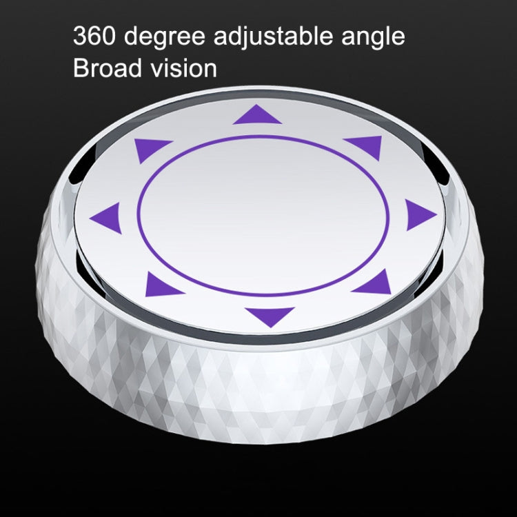 Repeated Disassembly Absorbing Car Back Vision Reversing Small Round Mirrors, Color: Black