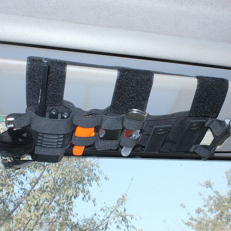 Car Sun Visor Storage Bag Truck Hanging Bag(Black)