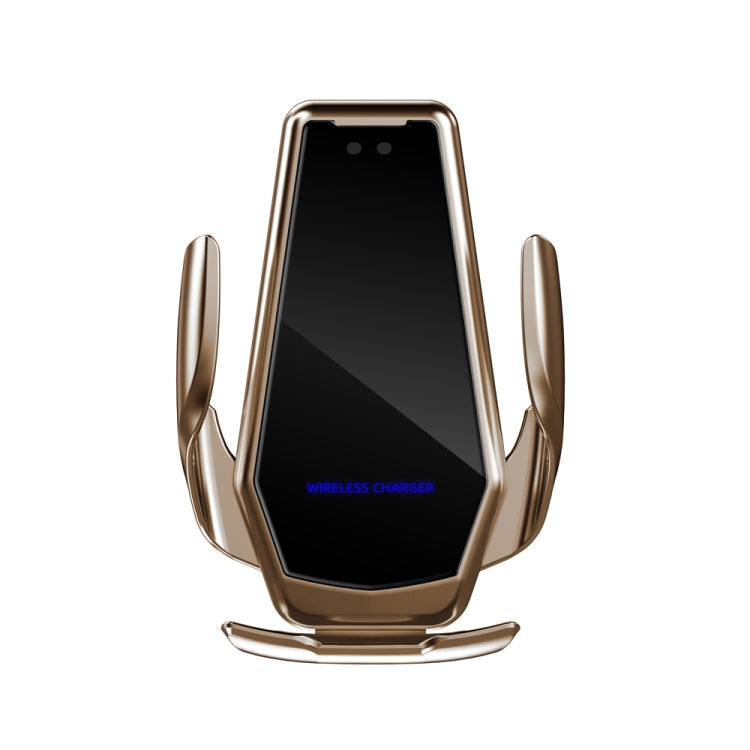 H10 15W Automatic Wireless Charging Car Mobile Phone Bracket, Style: Magnetic Suction Head+Capacitor