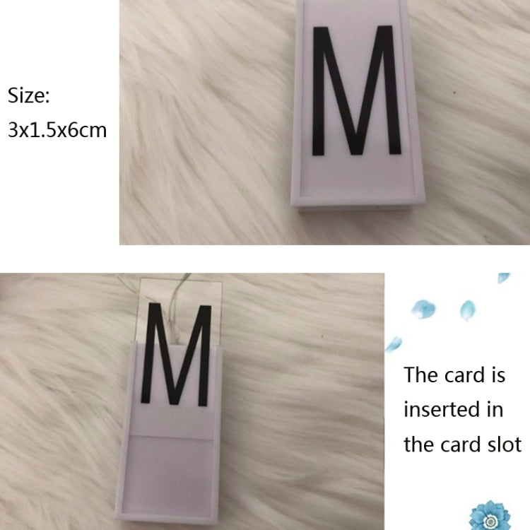 2m 20 LEDs HS-0025 Holiday Room Decoration LED Letter Puzzle String Lights