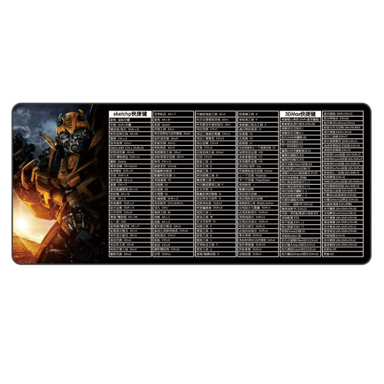 400x900x3mm Waterproof Non-Slip Heat Transfer Office Study Mouse Pad