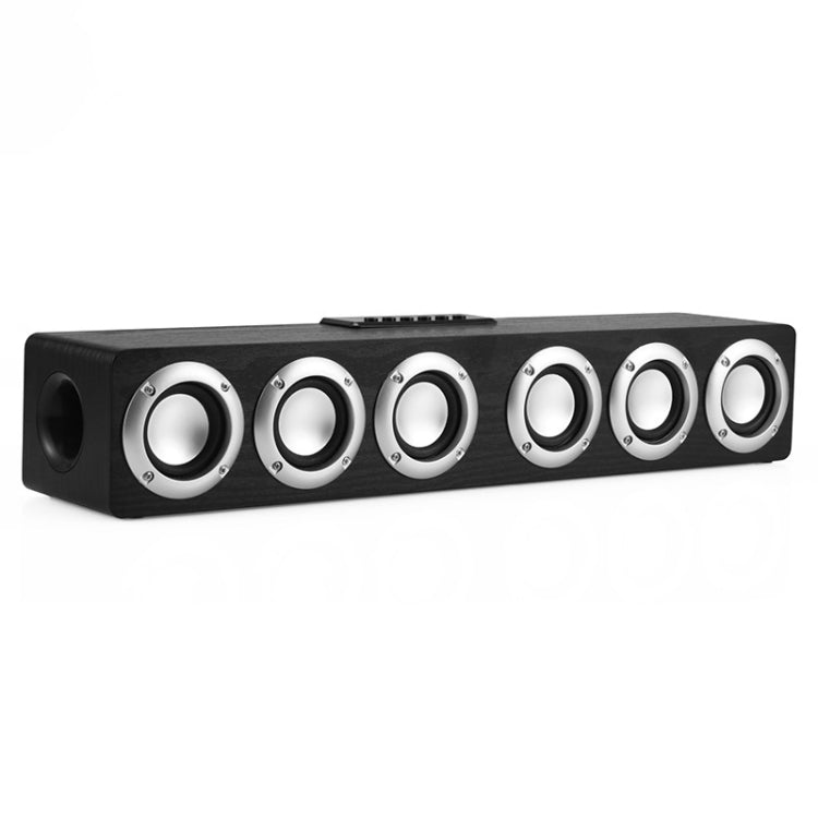 M1 Bluetooth Speaker Alarm Clock Wooden Wireless Desktop Loudspeaker