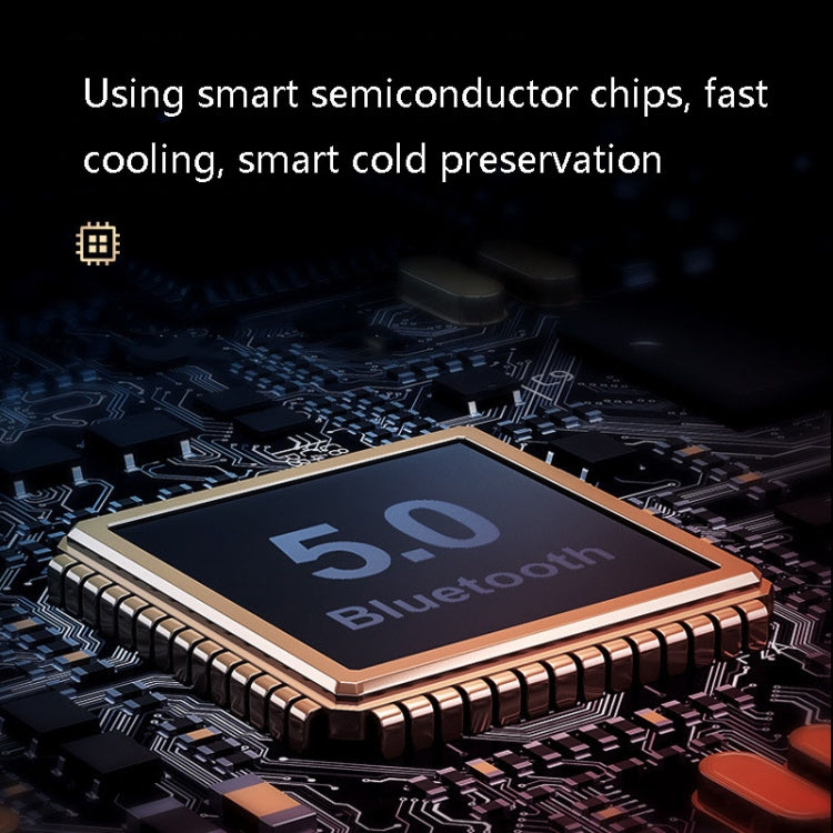 Y28003 Smart Car Portable Fast Cooler 12V Universal Mini Small Refrigerator(Black)