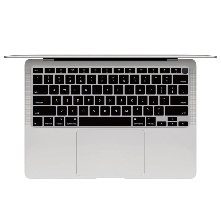 10 PCS Laptop Dust-Proof Waterproof Keyboard Film For MacBook Air 13.3 Inch A2337 2020 US Version (Transparent Black)
