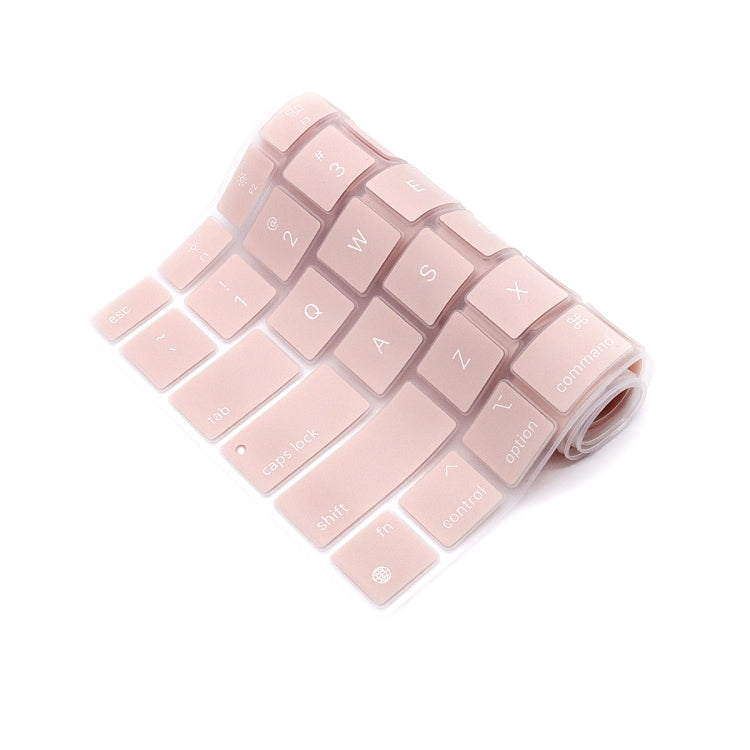 10 PCS Laptop Dust-Proof Waterproof Keyboard Film For MacBook Air 13.3 Inch A2337 2020 US Version (Rose Pink)
