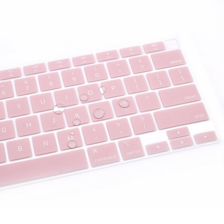 10 PCS Laptop Dust-Proof Waterproof Keyboard Film For MacBook Air 13.3 Inch A2337 2020 US Version (Pink)