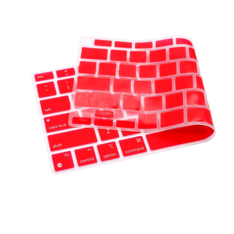 10 PCS Laptop Dust-Proof Waterproof Keyboard Film For MacBook Air 13.3 Inch A2337 2020 US Version (Grapefruit Red)