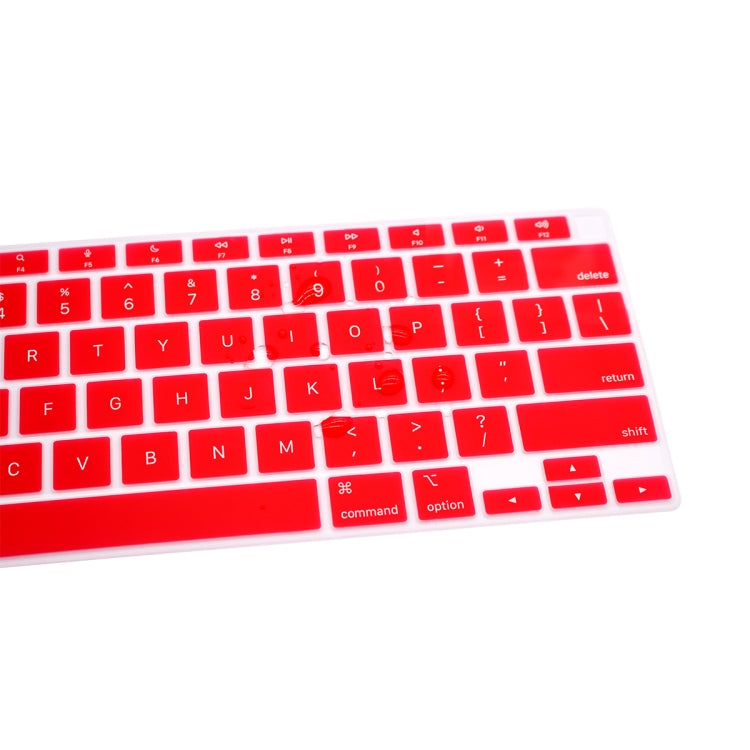 10 PCS Laptop Dust-Proof Waterproof Keyboard Film For MacBook Air 13.3 Inch A2337 2020 US Version (Grapefruit Red)