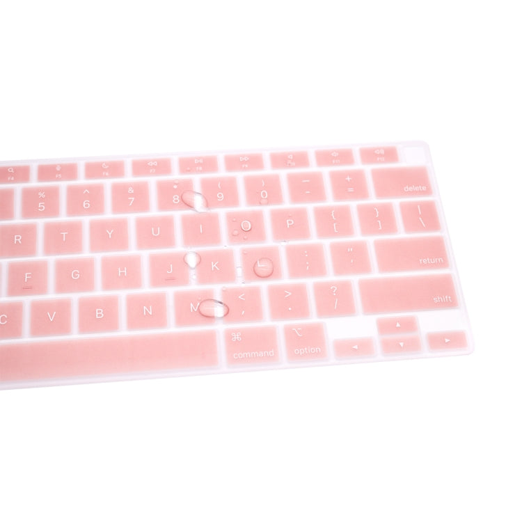 10 PCS Laptop Dust-Proof Waterproof Keyboard Film For MacBook Air 13.3 Inch A2337 2020 US Version (Rose Gold)