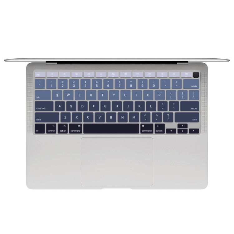 2 PCS Laptop Dust-Proof Waterproof Keyboard Film For MacBook Air 13.3 Inch A2337 2020 US Version (Gradient Gray)