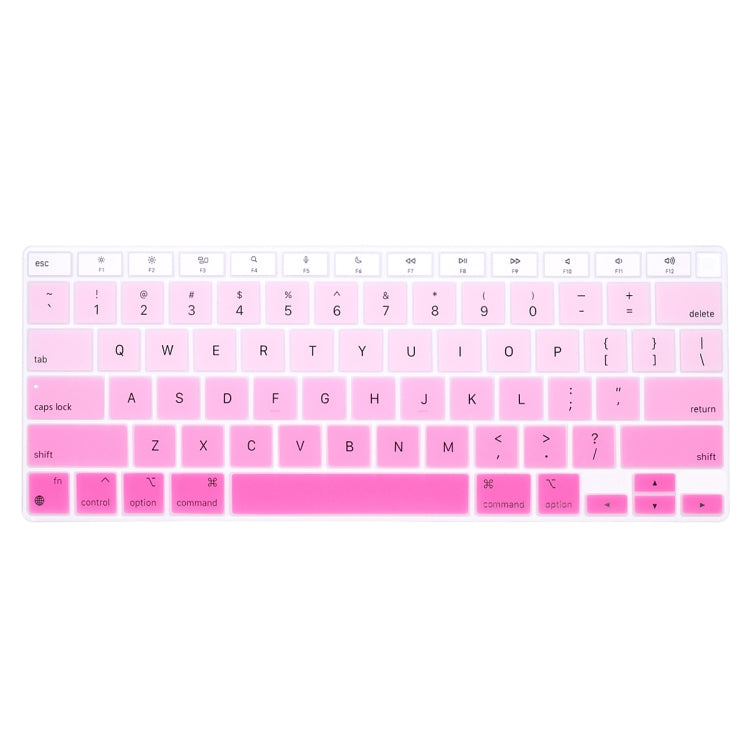 2 PCS Laptop Dust-Proof Waterproof Keyboard Film For MacBook Air 13.3 Inch A2337 2020 US Version (Gradient Pink)
