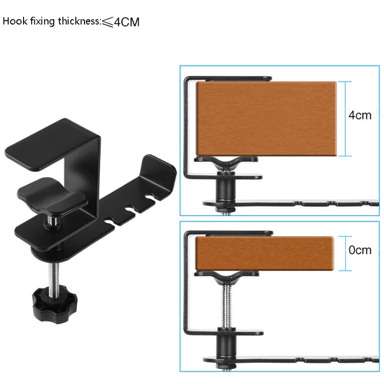 JD053 Game Headphones Bracket 360 Degree Rotatable Metal Headphones Hook