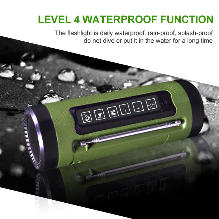 PL-89 Mini Bluetooth Speaker 2 in 1 Outdoor Sports Flashlight & Speaker Support Power Output