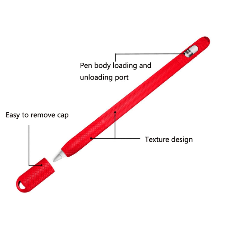 5 PCS Stylus Silicone Protective Case For Apple Pencil 1