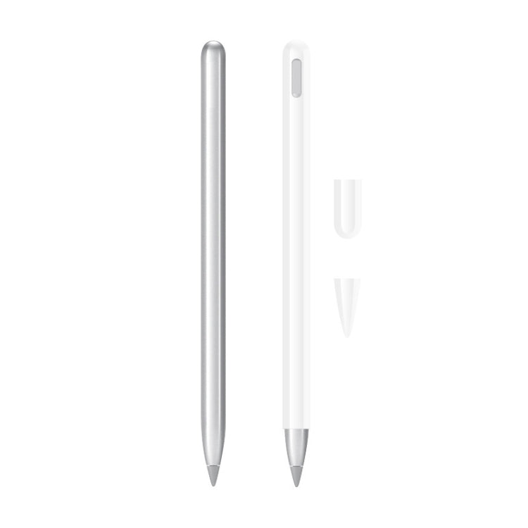2 Sets 3 In 1 Stylus Silicone Protective Cover + Two-Color Pen Cap Set For Huawei M-Pencil